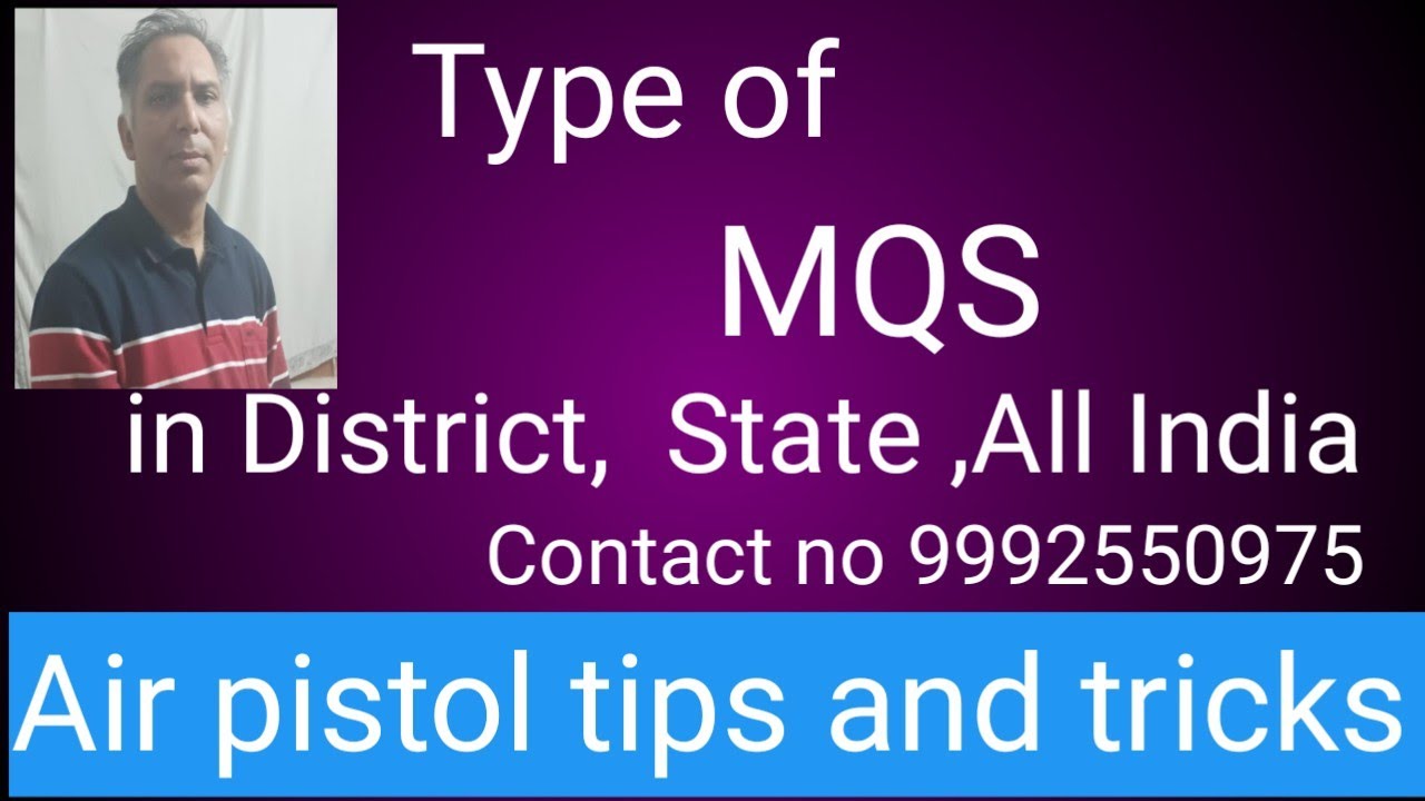 Air pistol tips and tricks (Type of MQS)