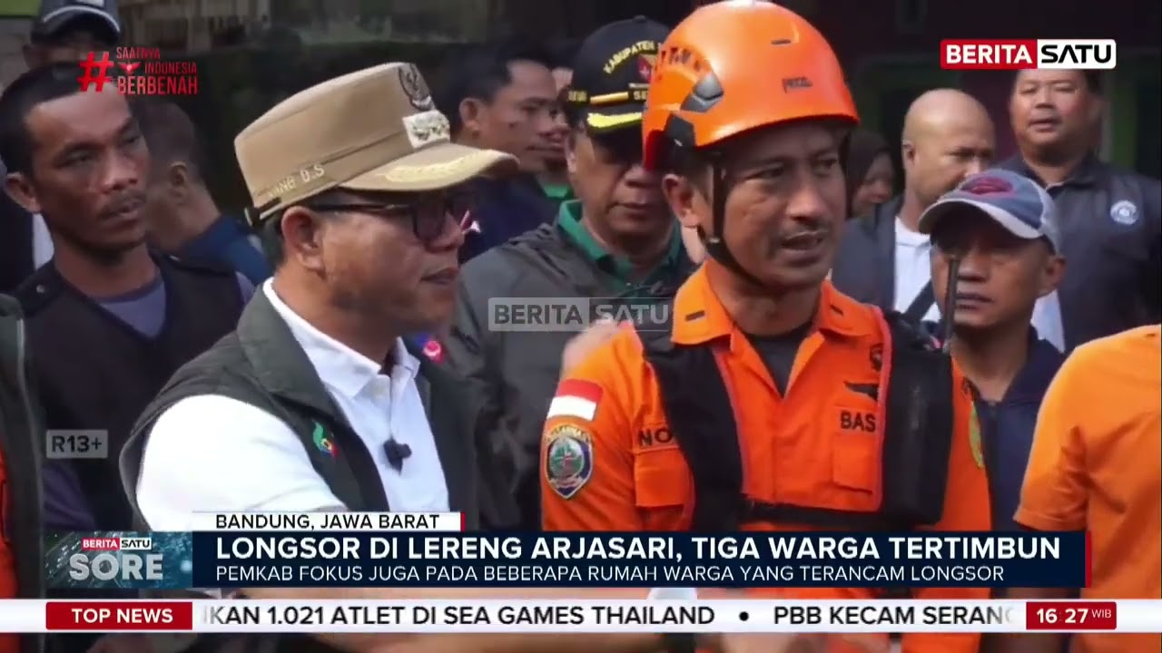 Longsor Timbun Permukiman di Arjasari Bandung, 3 Orang Hilang #Beritasatu