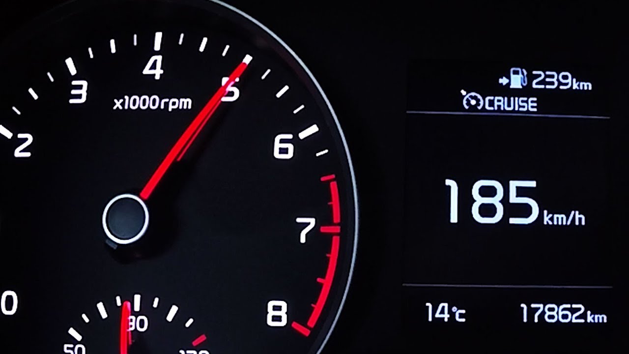 2018 Kia Rio 1.0 T-GDI 120 Platinum 0-100 kmh kph 0-60 mph Tachovideo Beschleunigung Acceleration