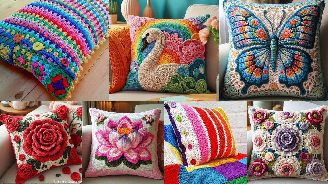 Cozy & Creative: Beautiful Crochet Cushion Cover Ideas