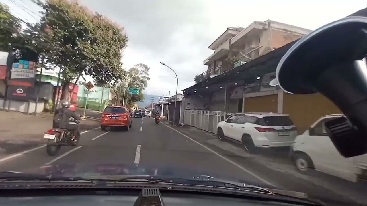 INDONESIA- Driving POV Morning Road of Batu City