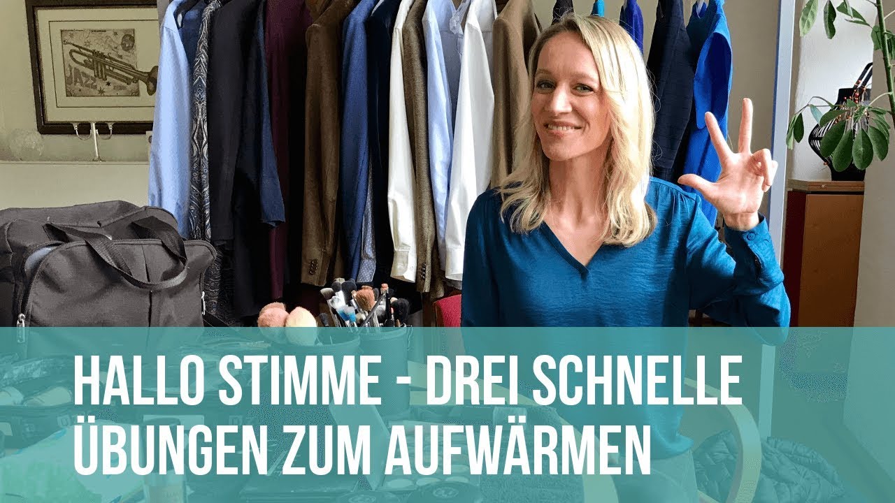 Hallo Stimme! Drei schnelle Übungen zum Aufwärmen
