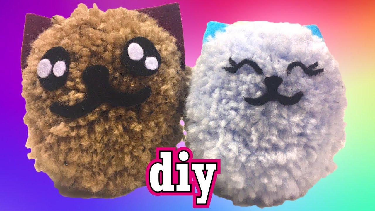 Pom Pom kitten DIY