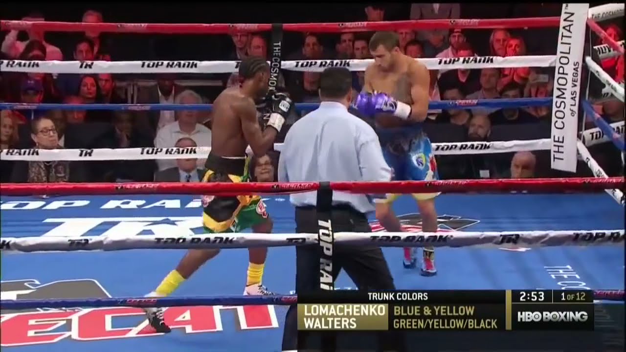 Lomachenko vs Walter / Loma win via corner stoppage/(Replay)