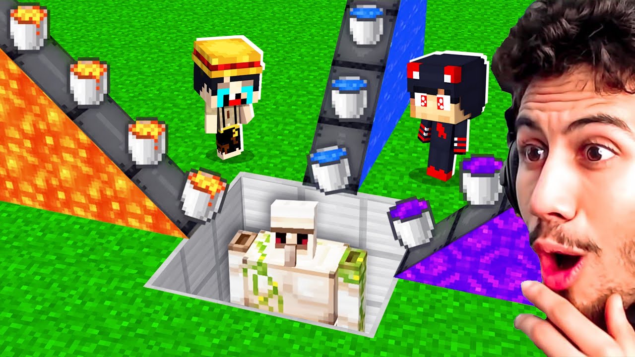 ماين كرافت ولكني خلطت جميع السوائل مع أيرون قولم !!؟
