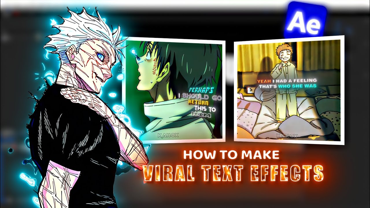 Viral Text Effects Tutorial I After Effects Tutorial