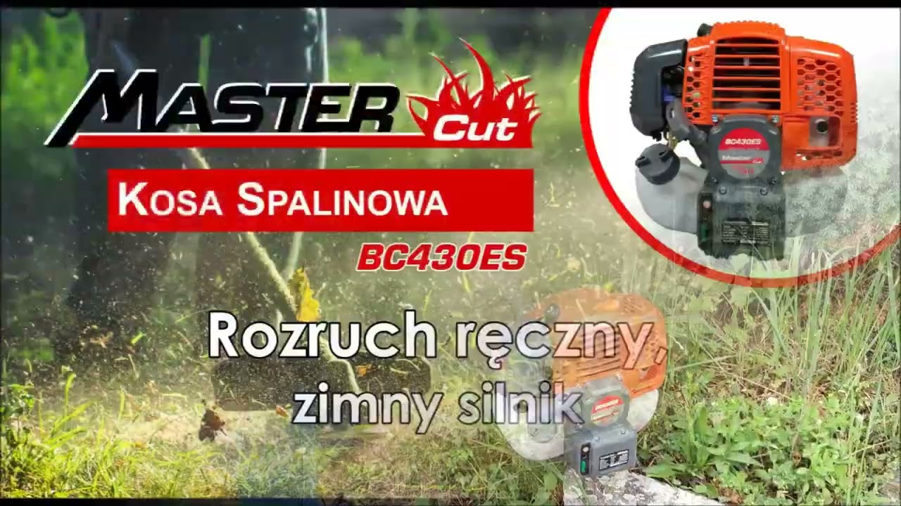 KOSA SPALINOWA MASTERCUT BC430ES Z ROZRUSZNIKIEM ELEKTRYCZNYM ESTART 👉 www.EWIMAX.pl