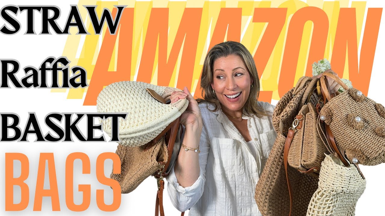 Amazon Summer Purse Haul 👝 Straw, Rattan, Basket Weave, Woven Bags, Totes, Clutches, Purses!