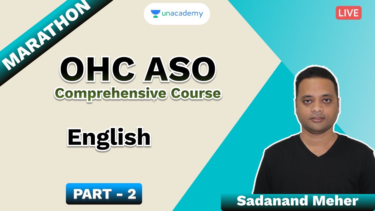 Odisha High Court ASO exam's preparation | English | L-2 | Sadanand Meher