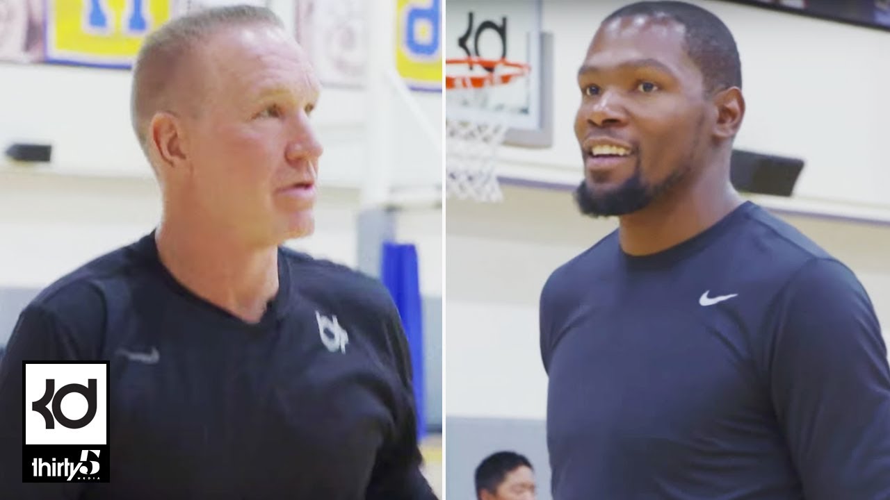 Racks: Kevin Durant Shooting Contest with Chris Mullin