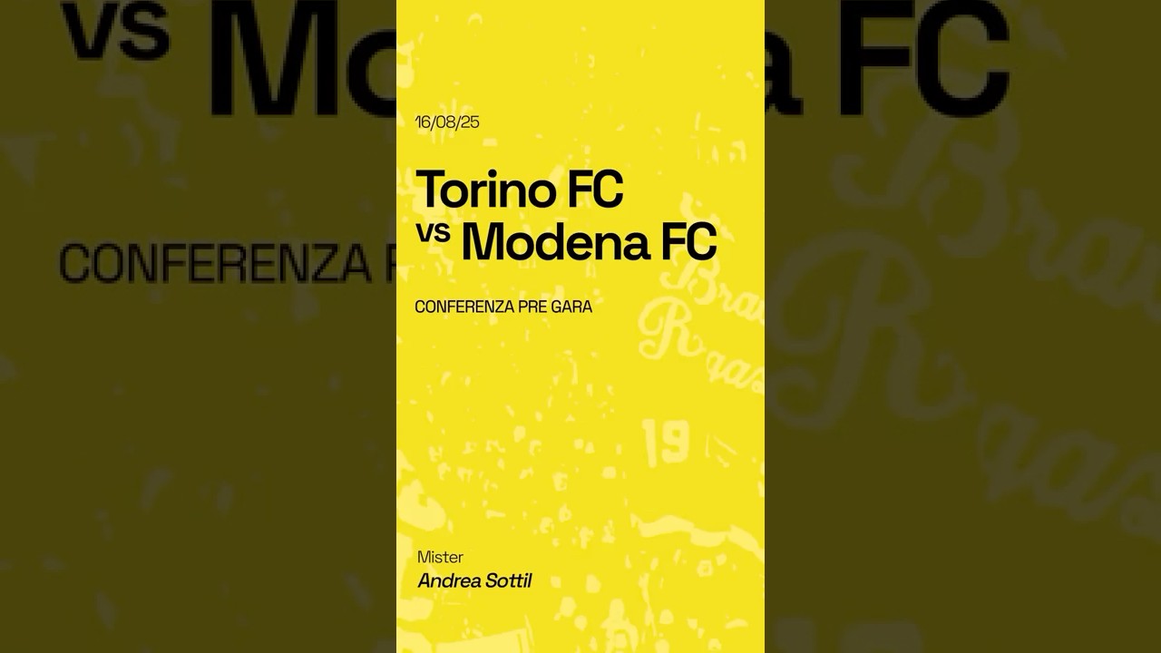 🟡🔵🎙️#TorMod | &ldquo;A Torino voglio un Modena spigliato e sbarazzino&rdquo;