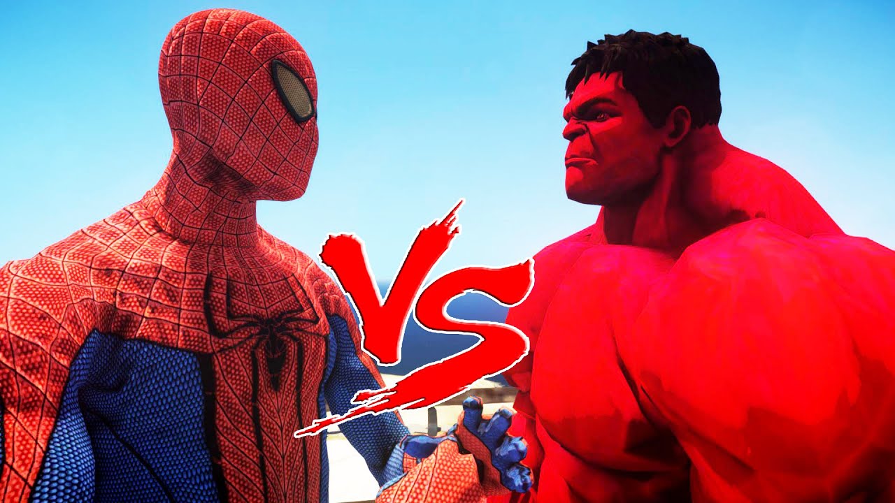 SPIDERMAN VS RED HULK - THE AMAZING SPIDER-MAN