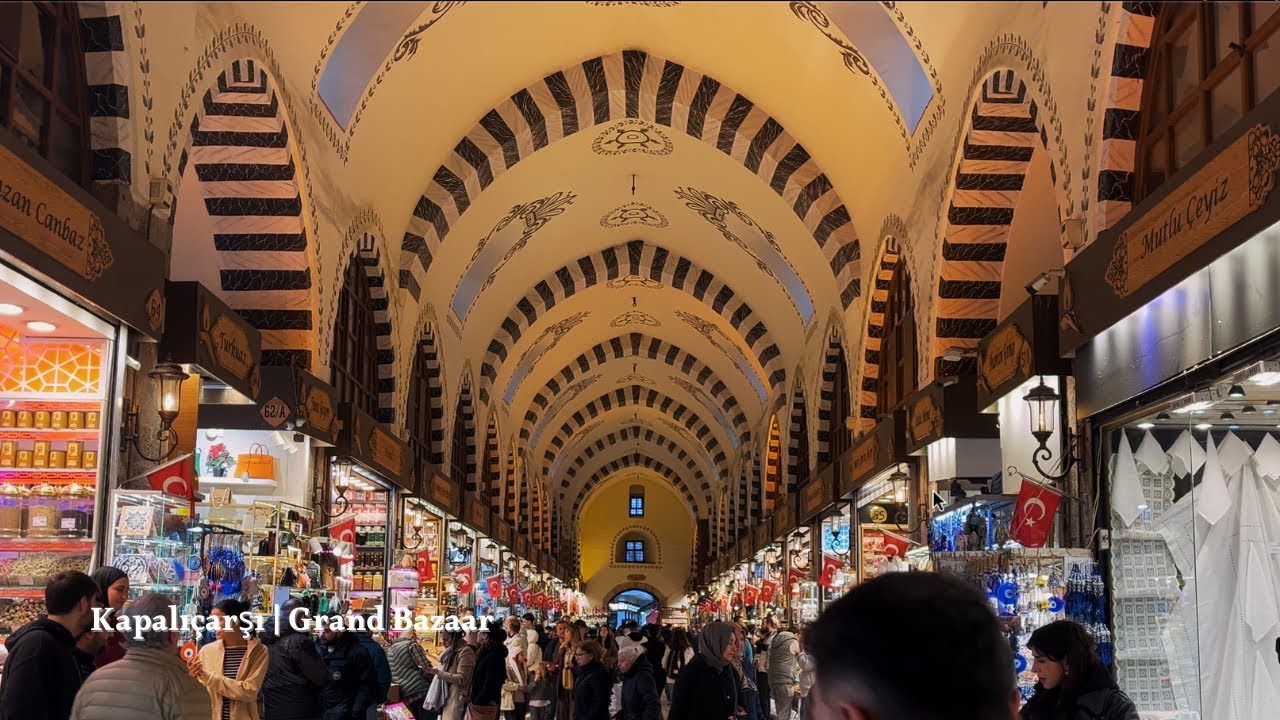 Kapalıçarşı (Grand Bazaar) Walking Tour | Istanbul 4K
