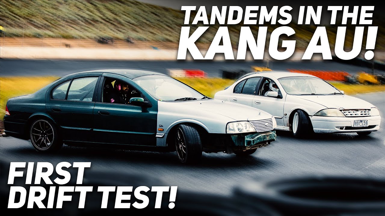 Дрифтуем на нашем новом AU Falcon Drift Car! Выставляем австралийские тандемы на Friday Night Dri...