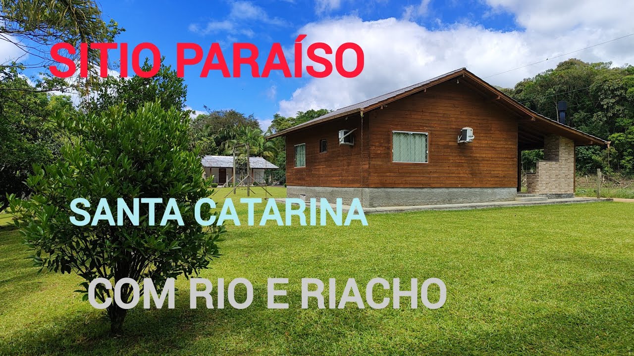 Sítio  com 2 casas eio e  riacho, pomar e natureza em Santo Amaro da Imperatriz SC...