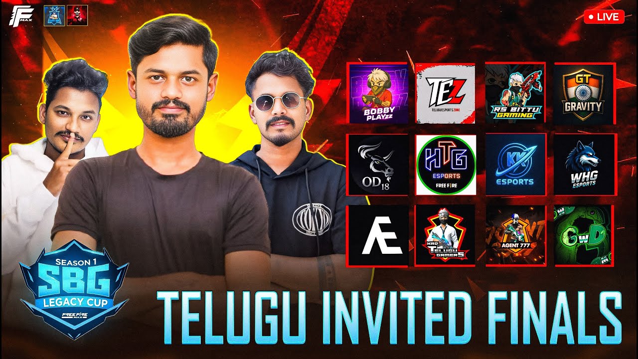 SBG LEGACY CUP TELUGU INVITED FINALS|SBG LEGACY CUP| #suryabhaigaming #sbg #freefireesports