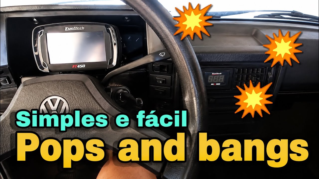 Como configurar o Pops and bangs, Simples e fácil, direto na tela da fueltech FT 450 550 e 600.