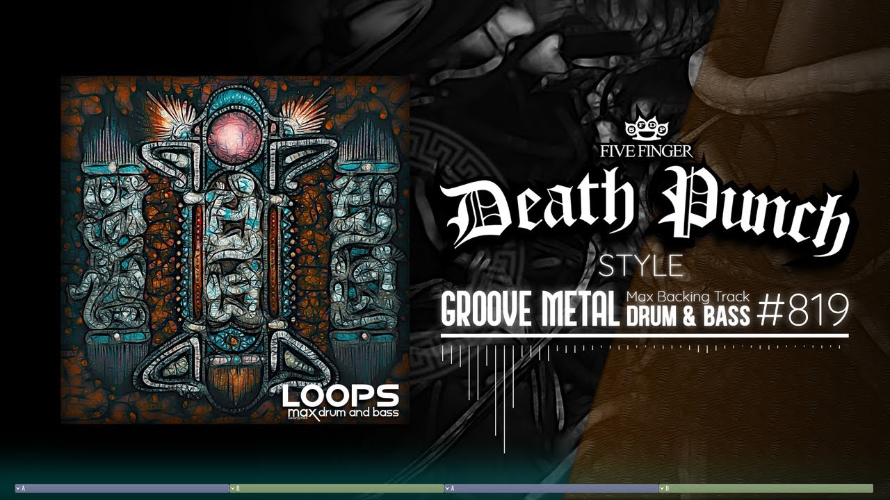 Groove Metal Backing Track / Drum And Bass / Five Finger Death Punch Style / 170 bpm Jam in E Minor