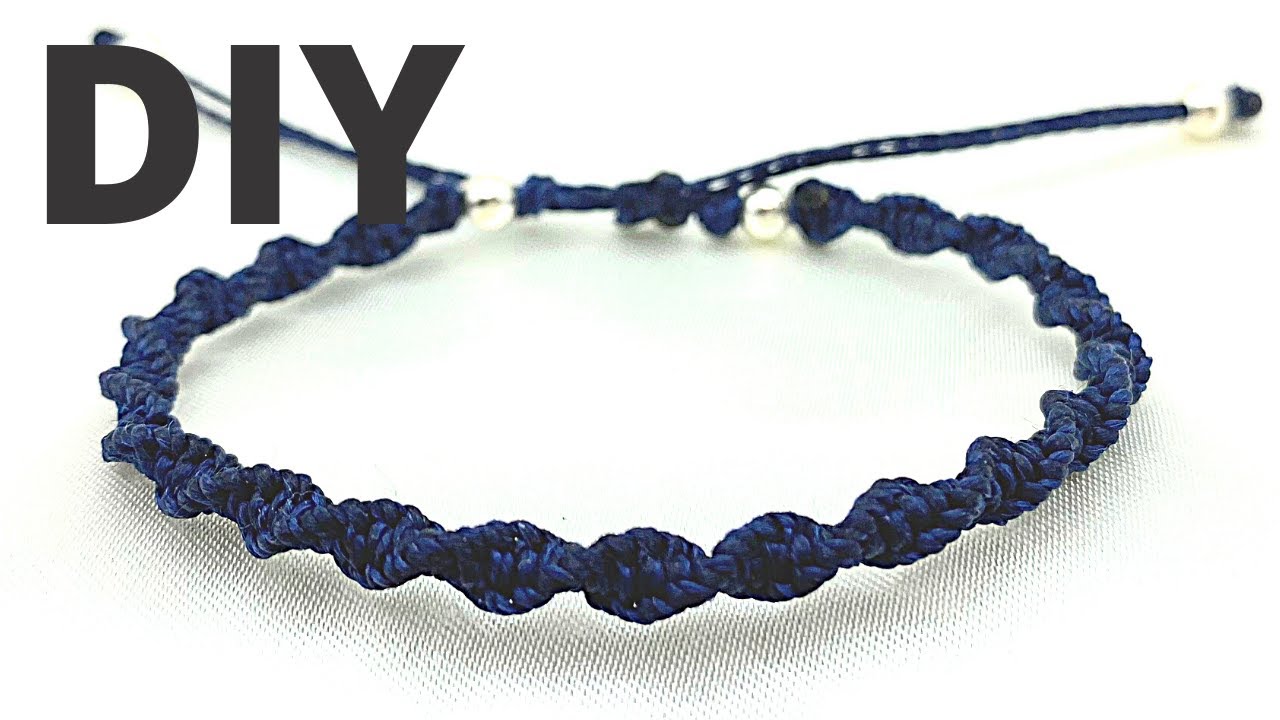 【For Beginners 】DIY Macrame Bracelet Tutorial 【Step by Step】
