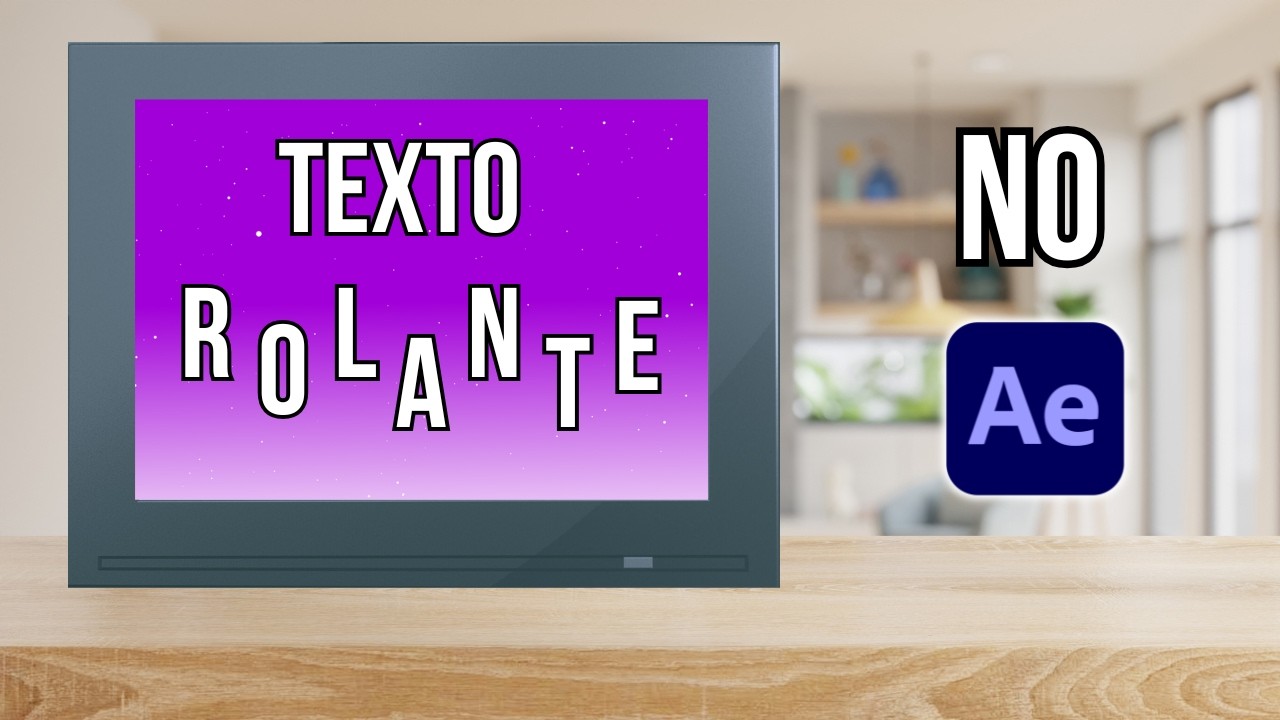 Como fazer TEXTO ROLANTE no After Effects!