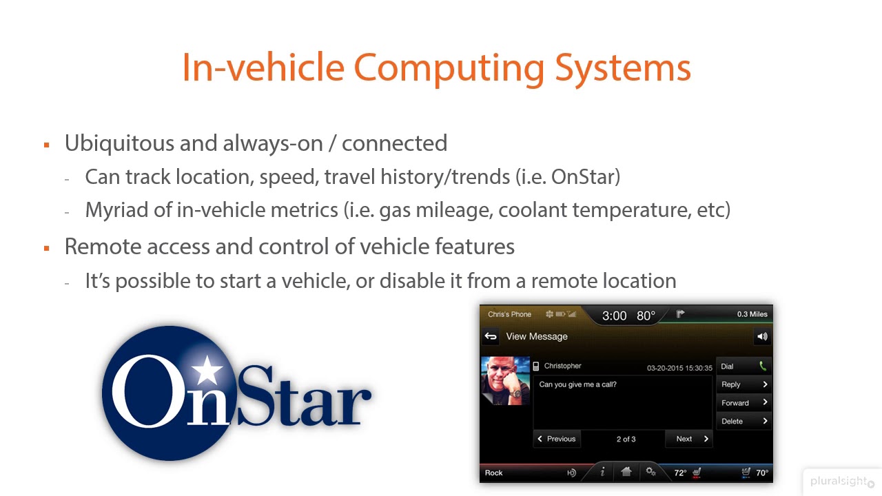 38  In vehicle Computing Systems