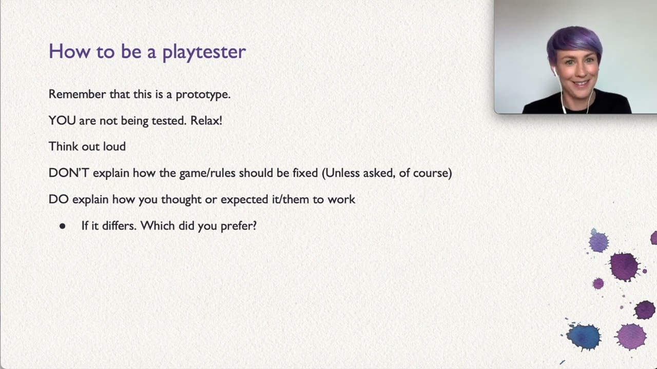 How to Be a Good Playtester -- Josefin Westborg