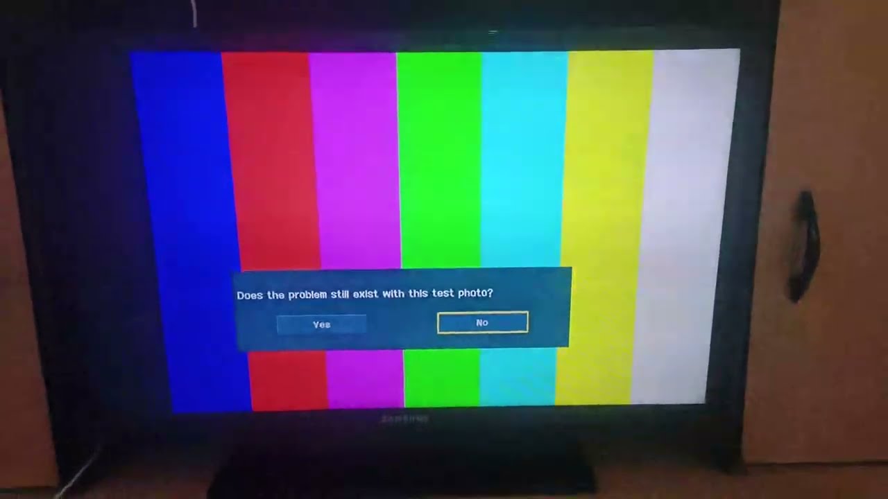 Samsung TV UA26EH4000 Self-Diagnosis Test