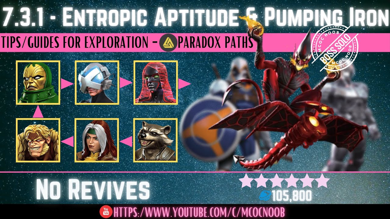 MCOC: Act 7.3.1 - Paradox, Entropic Aptitude, Quantum Immunity & Pumping Iron - Red Goblin - Guides