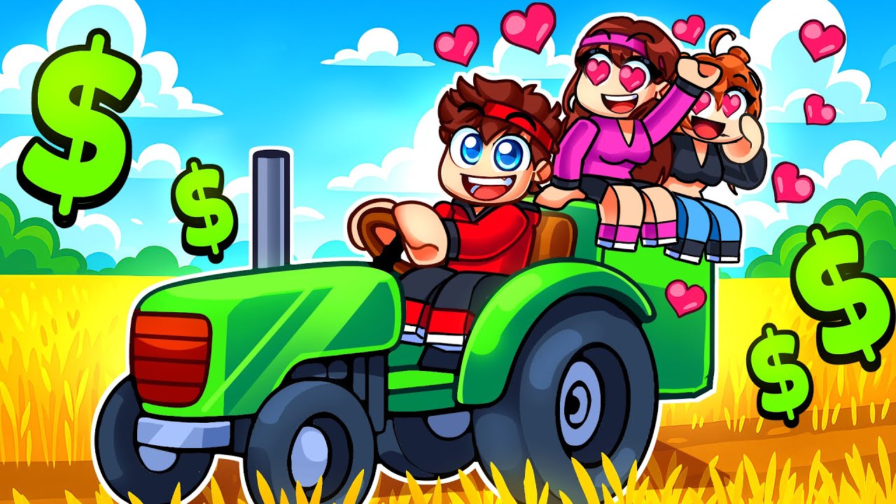 Je gagne des MILLIARDS en draguant mes Fangirls sur Roblox Wheat Farming Simulator !