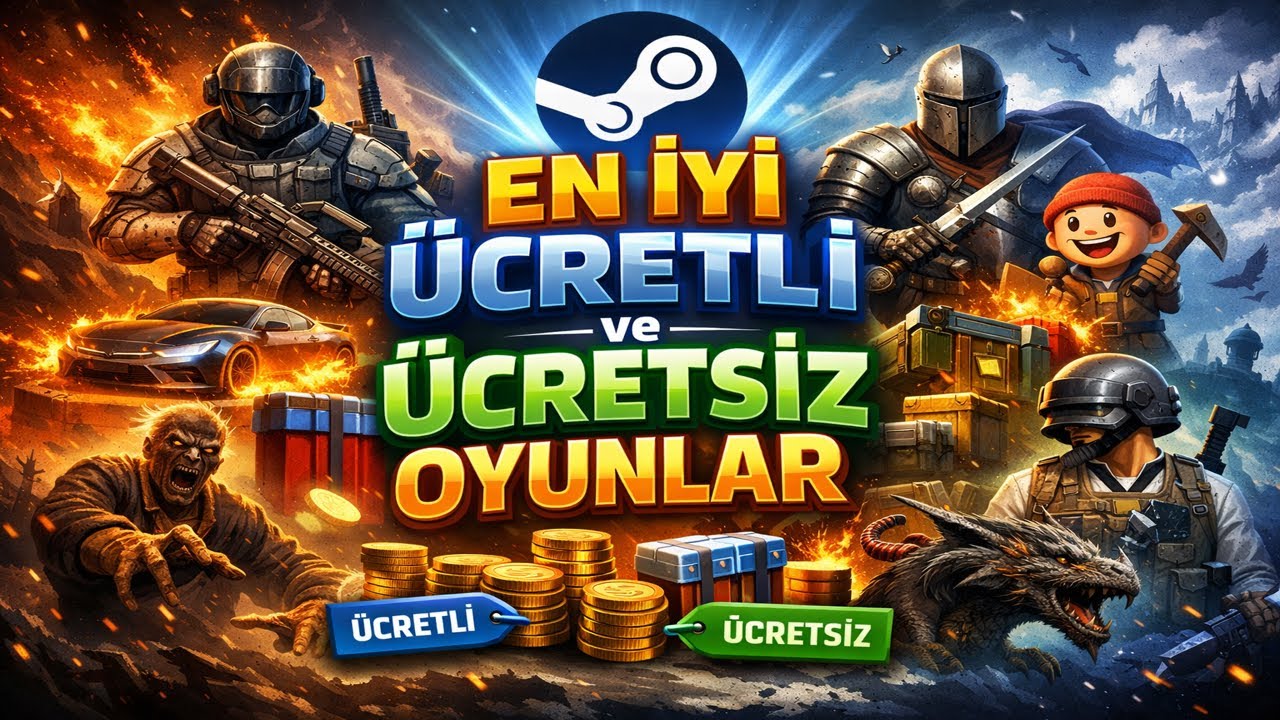 Steam Mağzasında En İyi Ücretli Ve Ücretsiz Oyunlar!