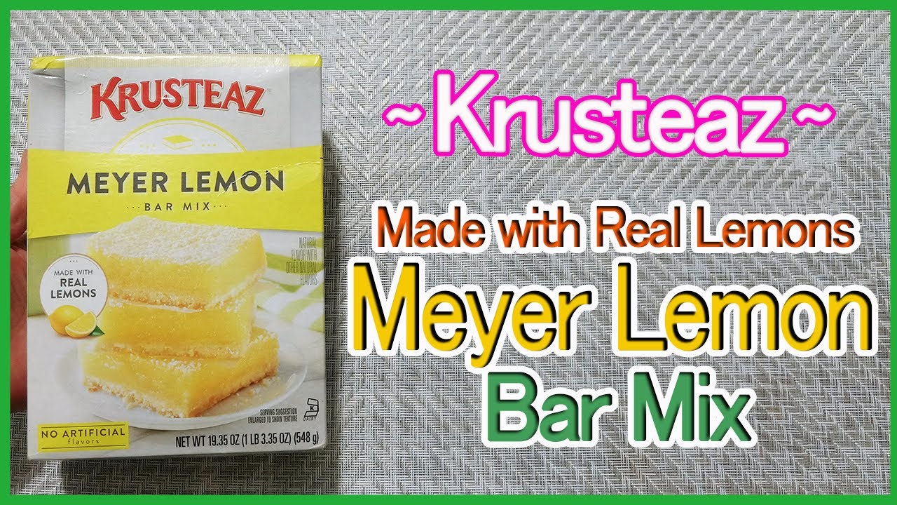 Krusteaz Meyer Lemon Bar Mix Made with Real Lemons