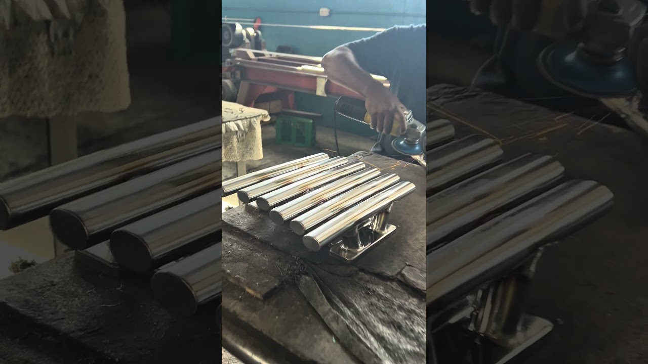 Manufacturing cleats for sailing catamarans #metalfabrication #custommetalwork #boatbuilding