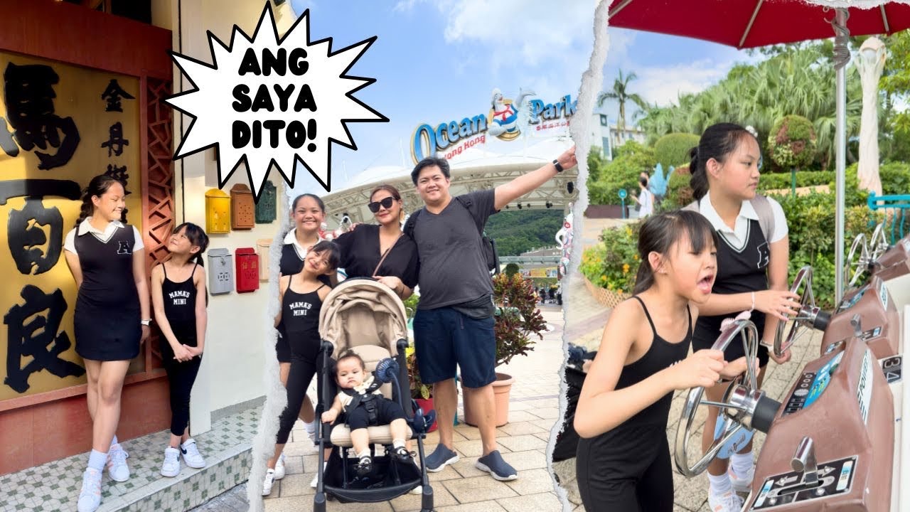 TARA SA OCEAN PARK HONG KONG + NANALO SILA AYI AT LOUIE | AustriaFamilyVlogs