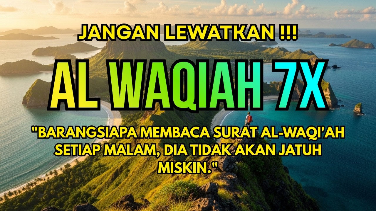 JANGAN LEWATKAN! Al Waqiah 7x Setiap Malam, Pembuka Rezeki Paling Dahsyat