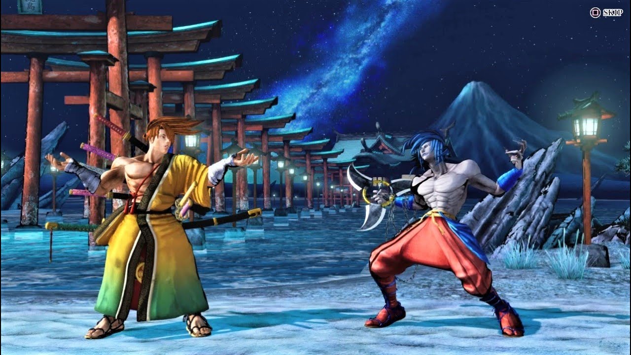 Ёситора Токугава против Басары (Самый сложный ИИ) - SAMURAI SHODOWN