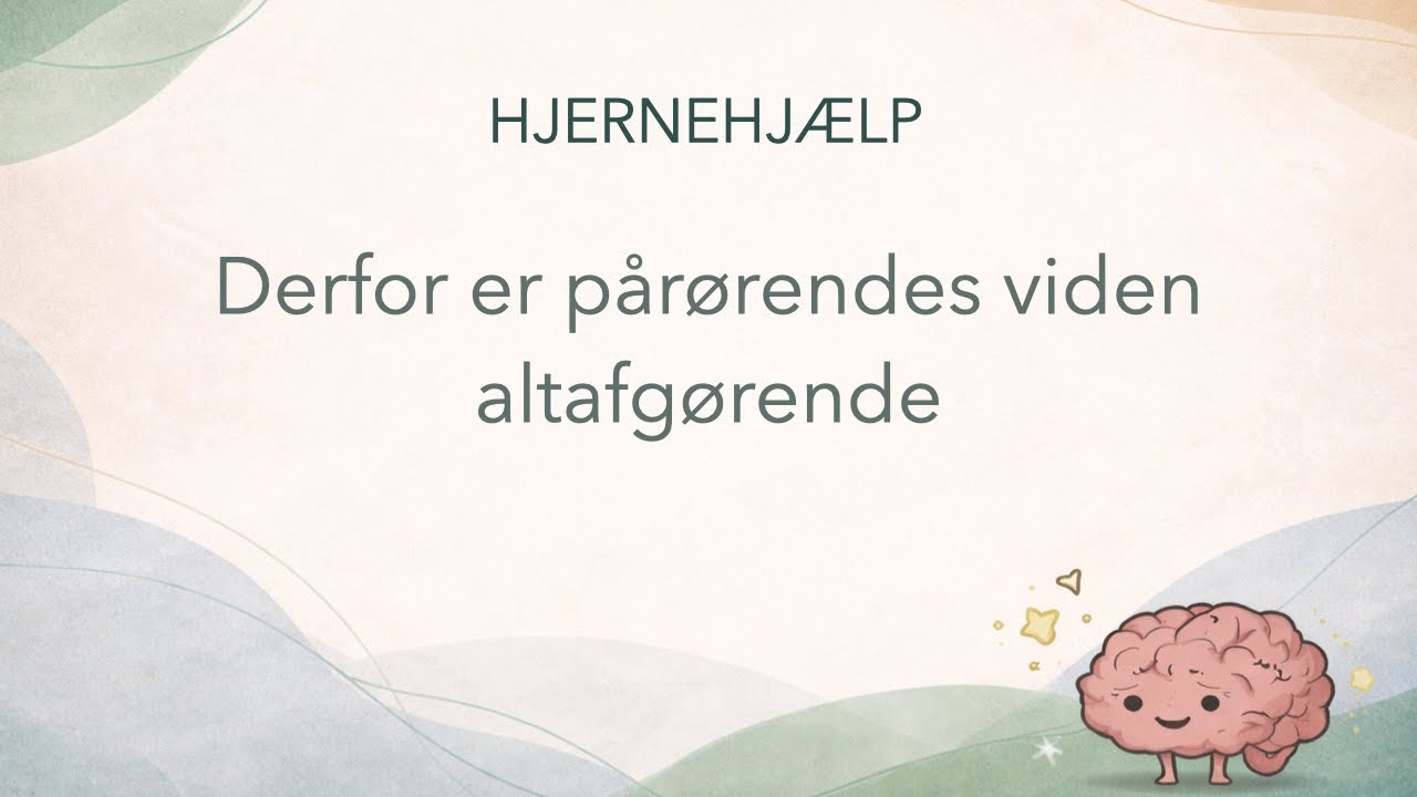 Derfor er pårørendes viden altafgørende
