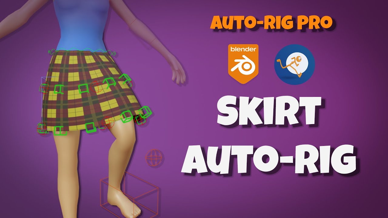 [Blender] Auto-Rig Pro: новая оснастка для юбки!