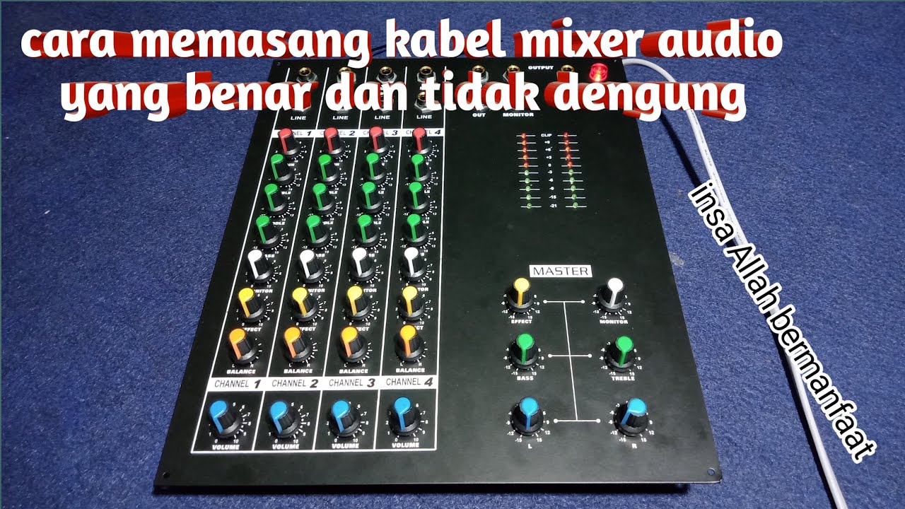 cara membuat mixer audio suara bersihh dan tanpa dengungg
