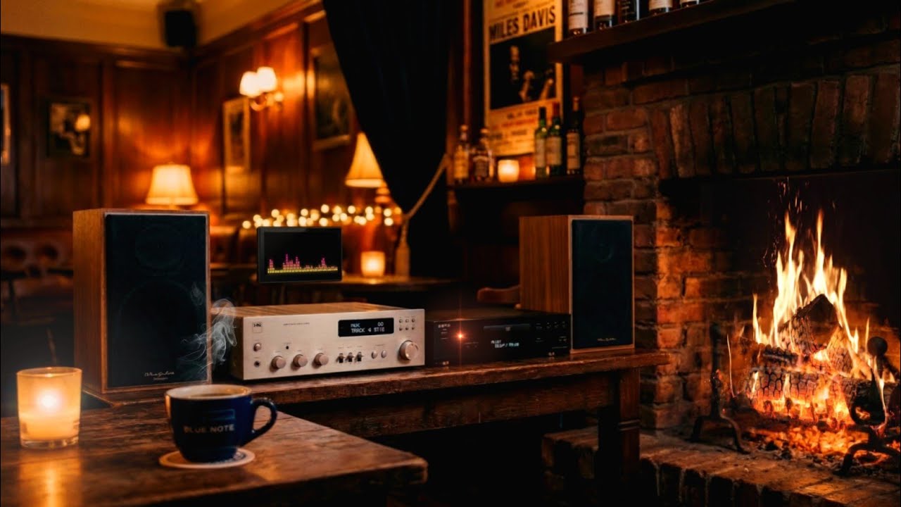Smooth Jazz & Soul With Fireplace Sounds for Study, Sleep & Focus 🔥☕