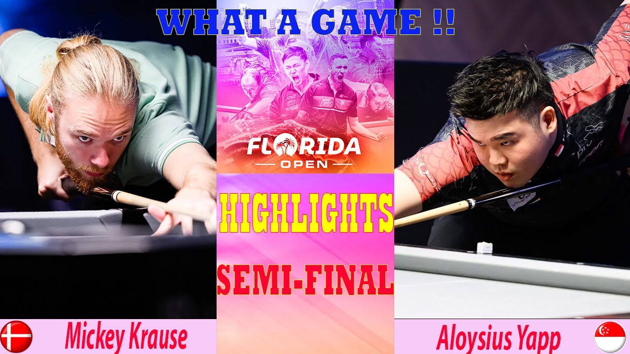 SEMI-FINAL | Mickey Krause vs Aloysius Yapp | Florida Open Pool Championship