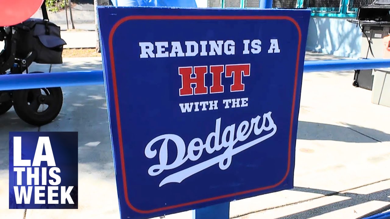 LA Dodgers Will Smith at Manhattan Place Elementary