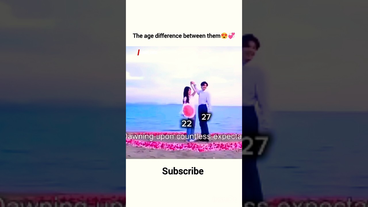 the age difference between them😍💞#hiddenlovechinesedrama #cdrama #love #zhaolusi #chenzheyuan #cute