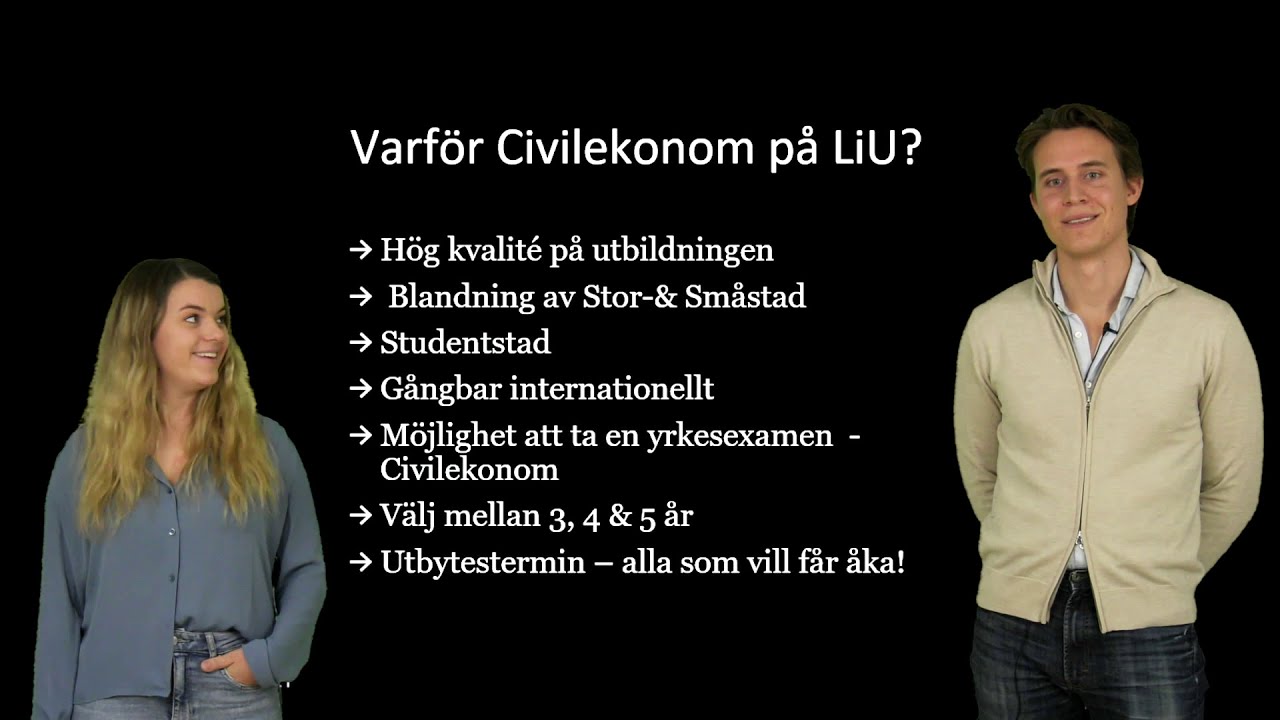 Civilekonom - ett yrke med många valmöjligheter | Linköpings universitet