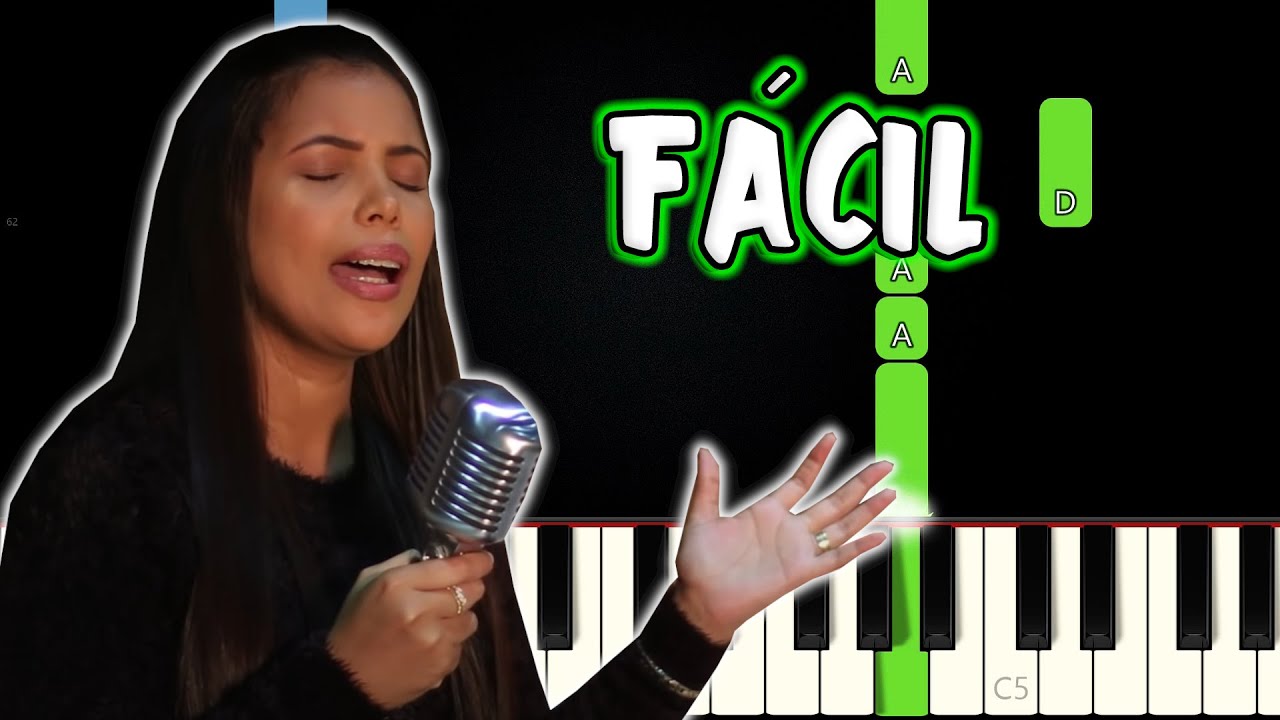 É Adorar - Amanda Wanessa | Versão Fácil | Piano e Teclado Tutorial