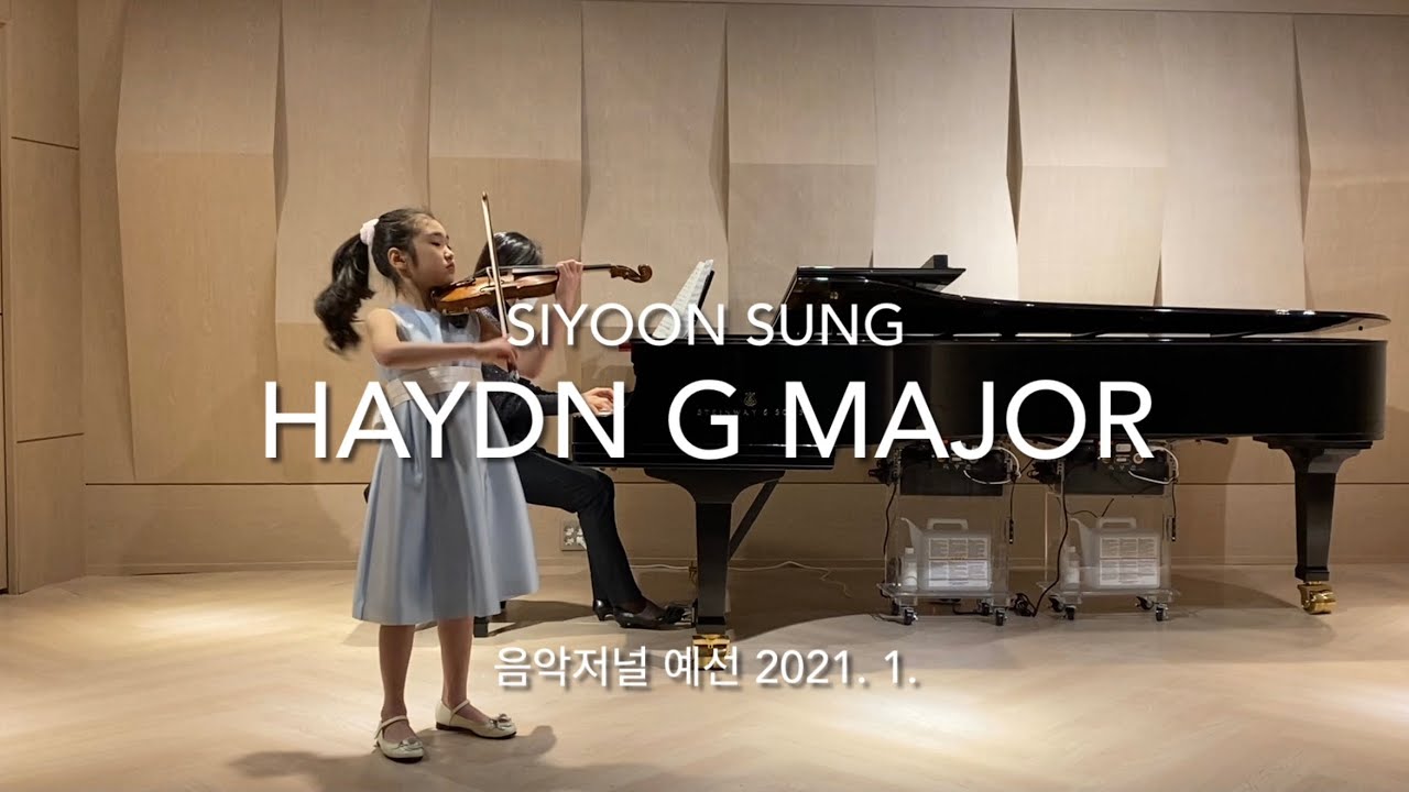 Haydn concerto no.2 in G Major 1st mov. -Siyoon Sung 9yrs