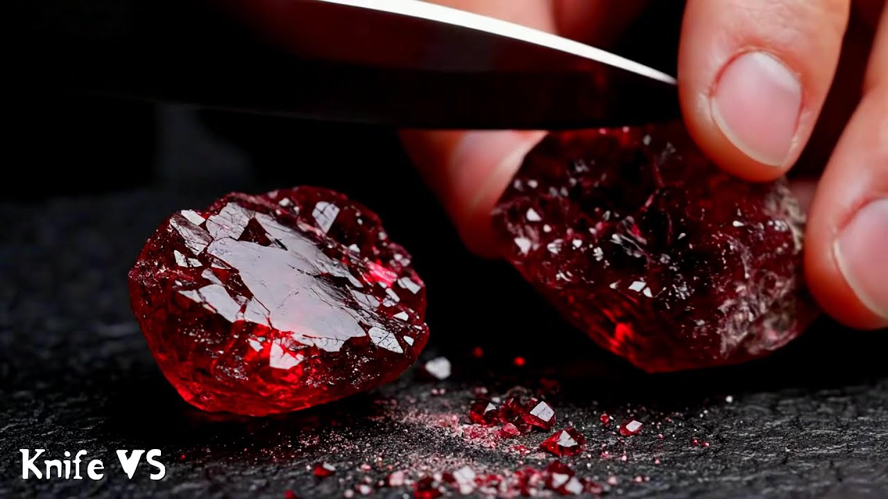 Knife VS RARE MINERALS  ULTRA SATISFACTION COMPILATION ASMR