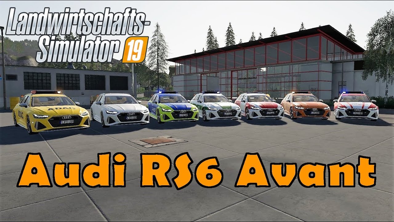✅Autos LS19 - Audi RS6 Avant 2020 Polizei, Feuerwehr, ADAC, Notarzt - ls19 mods cars autos ✅