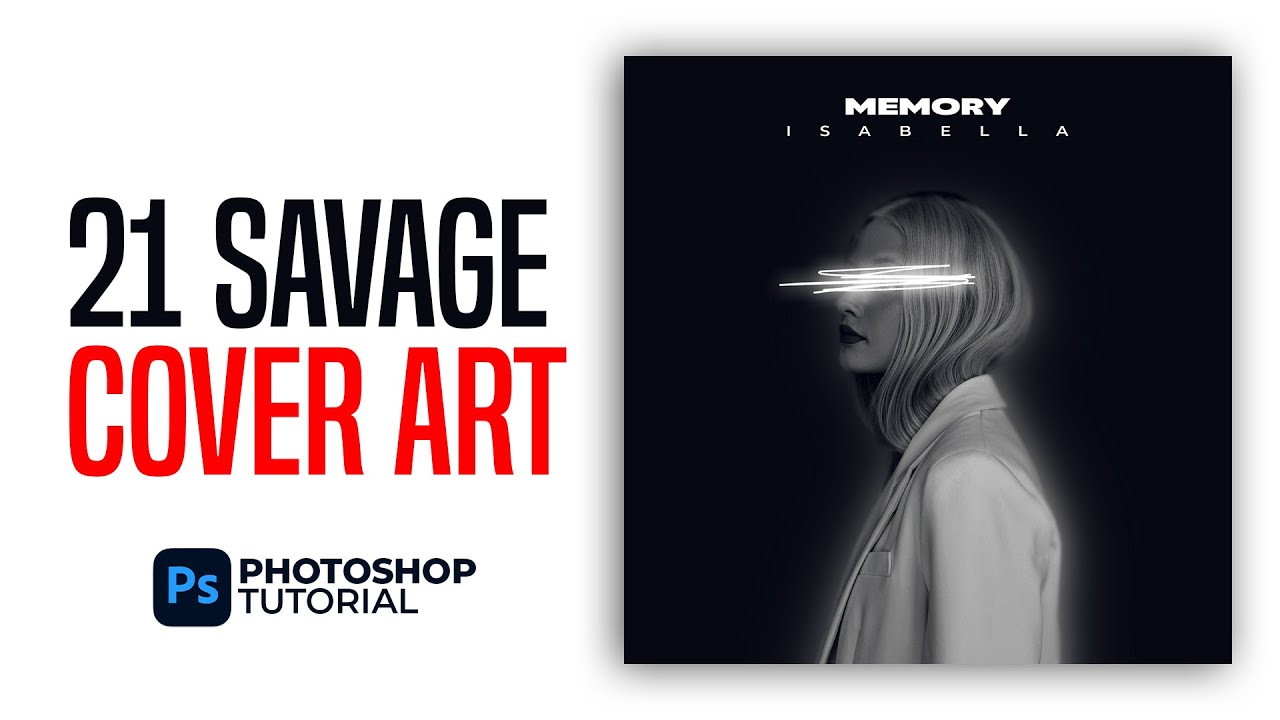 How to Create 21 Savage Album Cover Art Like Glowing Portrait | Photoshop Tutorial