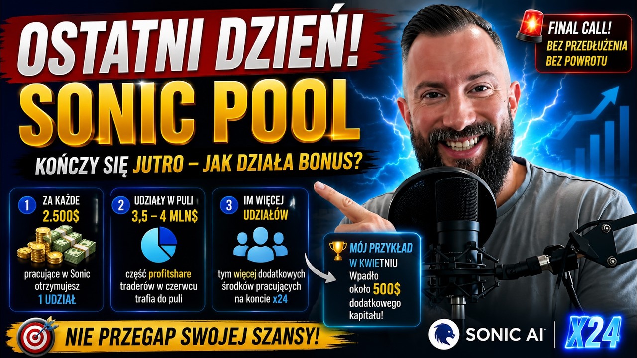 OSTATNI DZIEŃ! Sonic Pool kończy się jutro - już 3.6mln$ w PULI&ndash; jak działa bonus? Pełne wyjaśnienie