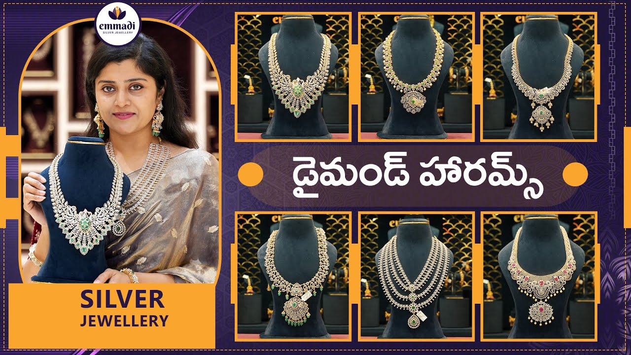 Diamond Harams | Silver Jewellery | Emmadi Silver Jewellery Kondapur OPP AMB MALL & Dilshukhnagar